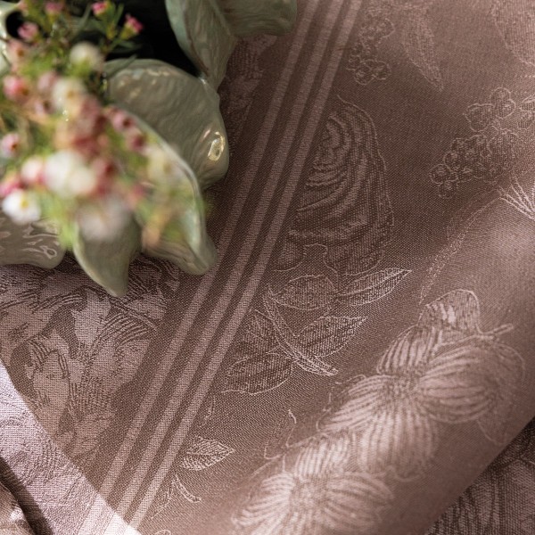 Nappe pur lin Romance Charme, Le Jacquard Français