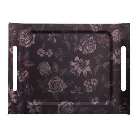 Plateau de service en bois 100% bouleau Romance Charme 58x42cm, Le Jacquard Français