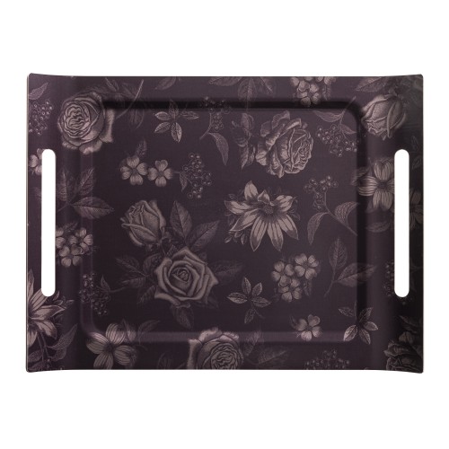 Plateau de service en bois 100% bouleau Romance Charme 58x42cm, Le Jacquard Français