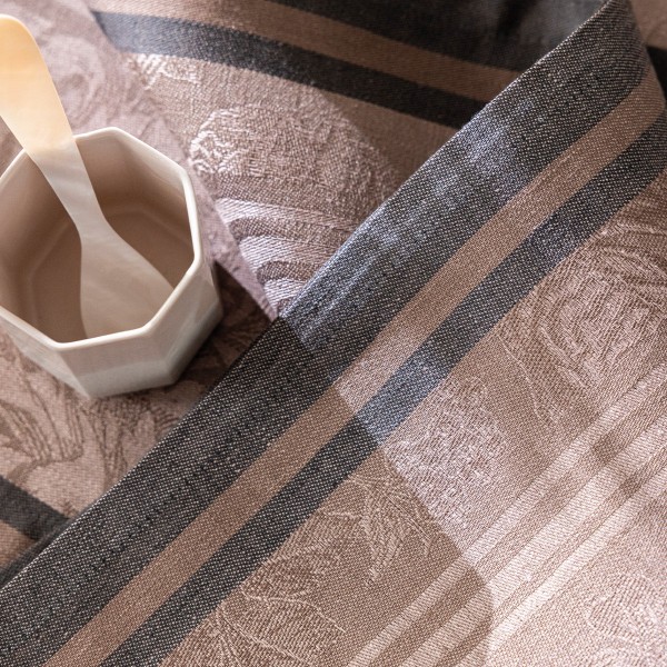Nappe jacquard pur lin Romance Charme, Le Jacquard Français