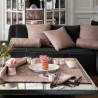 Petit Carré déco jacquard pur lin Romance Charme, Le Jacquard Français