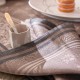 Serviettes de table pur lin Romance Charme, Le Jacquard Français 