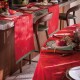 Nappe de Noël Féerie Sucre d'orge, Le Jacquard Français 