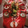 Nappe de Noël coton Féerie Sucre d'orge, Le Jacquard Français