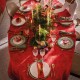 Nappe de Noël Féerie Sucre d'orge, Le Jacquard Français 