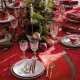 Nappe de Noël Féerie Sucre d'orge, Le Jacquard Français 