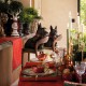 Chemin de table de Noël coton Féerie Sucre d'orge, Le Jacquard Français