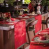 Chemin de table de Noël coton Féerie Sucre d'orge, Le Jacquard Français