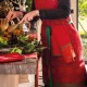 Tablier de cuisine coton Féerie Sucre d'orge, Le Jacquard Français