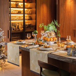 Chemin de table de Noël coton Féerie Pain d'épices, Le Jacquard Français