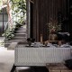 Nappe coton Empreintes Charbon, Le Jacquard Français