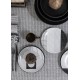 Nappe coton Empreintes Charbon, Le Jacquard Français