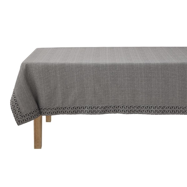 Nappe coton Empreintes Charbon, Le Jacquard Français
