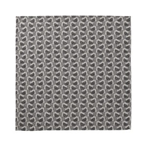 Serviettes de table coton Empreintes Pois Charbon, Le Jacquard Français 2