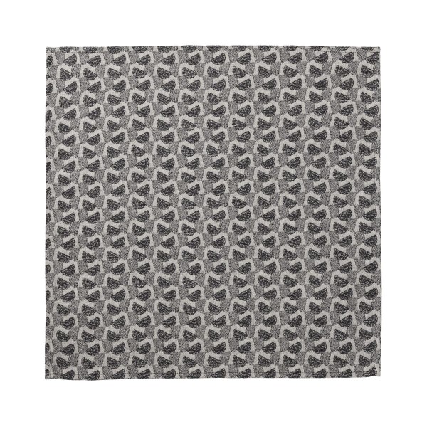 Serviettes de table coton Empreintes Pois Charbon, Le Jacquard Français
