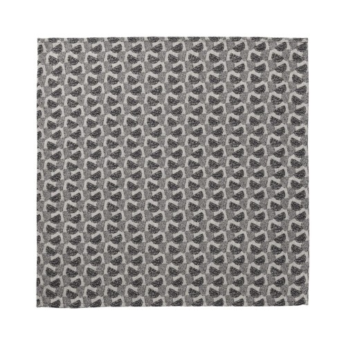 Serviettes de table coton Empreintes Pois Charbon, Le Jacquard Français