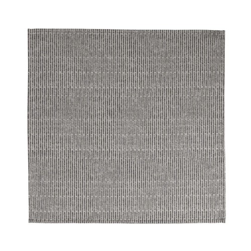 Serviettes de table coton Empreintes Rayures Charbon, Le Jacquard Français