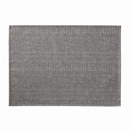 Sets de table enduits Empreintes Rayures Charbon, Le Jacquard Français