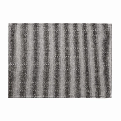 Sets de table enduits Empreintes Rayures Charbon, Le Jacquard Français