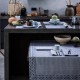 Nappe coton Empreintes Cobalt, Le Jacquard Français