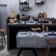 Nappe coton Empreintes Cobalt, Le Jacquard Français 