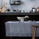 Nappe coton Empreintes Cobalt, Le Jacquard Français 