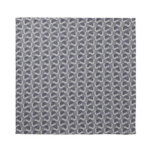 Serviettes de table coton Empreintes Pois Cobalt, Le Jacquard Français  2