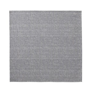 Serviettes de table coton Empreintes Rayures Cobalt, Le Jacquard Français  2