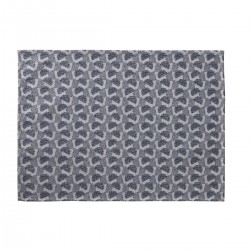 Sets de table enduits Empreintes Pois Cobalt, Le Jacquard Français 
