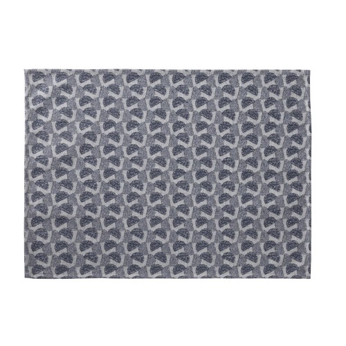 Sets de table enduits Empreintes Pois Cobalt, Le Jacquard Français 
