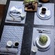 Sets de table enduits Empreintes Cobalt, Le Jacquard Français 