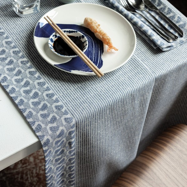 Nappe Empreintes Cobalt, Le Jacquard Français 