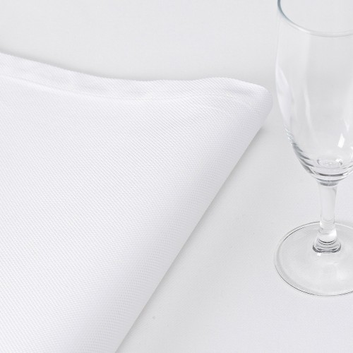 Tissu sur mesure coton Offre White Natté en 186cm Le Jacquard Français