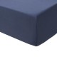 Le Jacquard Français - Drap housse uni coton flammé Eclat Myrtille