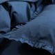 Le Jacquard Français - Taie décorative coton flammé Eclat Myrtille