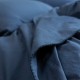 Le Jacquard Français - Drap plat uni coton flammé Eclat Myrtille
