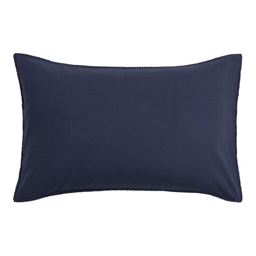 Le Jacquard Français - Taie rectangle coton flammé Eclat Myrtille