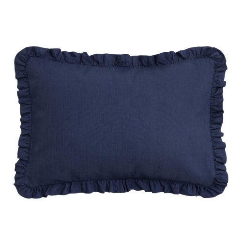 Le Jacquard Français - Taie décorative coton flammé Eclat Myrtille