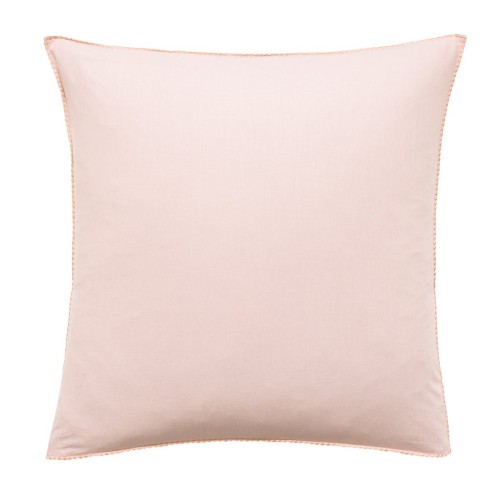 Le Jacquard Français - Taie d'oreiller carrée coton flammé Eclat Dragée