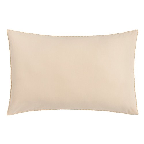 Le Jacquard Français - Taie d'oreiller rectangle coton flammé Eclat Amande