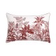 Le Jacquard Français - Taie décorative rectangle imprimée satin de coton 118 fils/cm² Feuilles en Scène Gojy