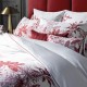 Le Jacquard Français - Parure de lit imprimée satin de coton 118 fils/cm² Feuilles en Scène Gojy