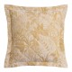 Taie carrée jacquard matelassé réversible satin de coton Bois dormant Doré, Le Jacquard Français