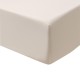 Le Jacquard Français - Drap housse uni satin de coton 157 fils/cm² Bois dormant Doré