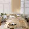 Le Jacquard Français - Housse de couette jacquard satin de coton 157 fils/cm² Bois dormant Doré