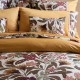 Le Jacquard Français - Parure de lit imprimée satin de coton 118 fils/cm² Panache de fleurs Miel