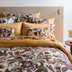 Le Jacquard Français - Parure de lit imprimée satin de coton 118 fils/cm² Panache de fleurs Miel