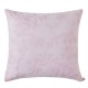 Housse de Coussin déco jacquard percale de coton 50x50 Pois de senteur Rose, Le Jacquard Français