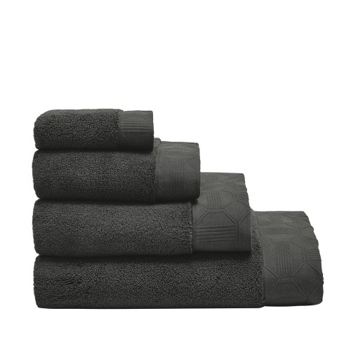 Linge de Bain éponge unie Palacio Fusain, Le Jacquard Français
