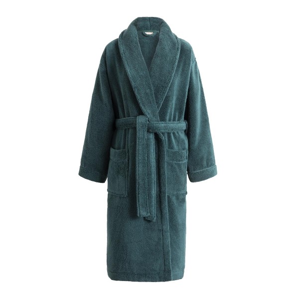 Peignoir de bain mixte Caresse Forêt 100% coton, Le Jacquard Français